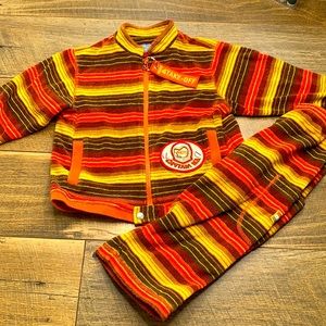 Oilily Striped Bundle Vintage Velour Track Suit sz 3-4 years